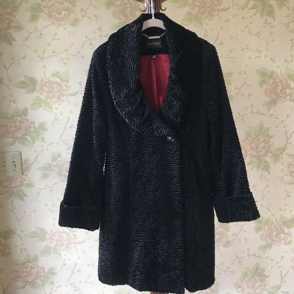 Black Faux Fur Coat from Black House White Market